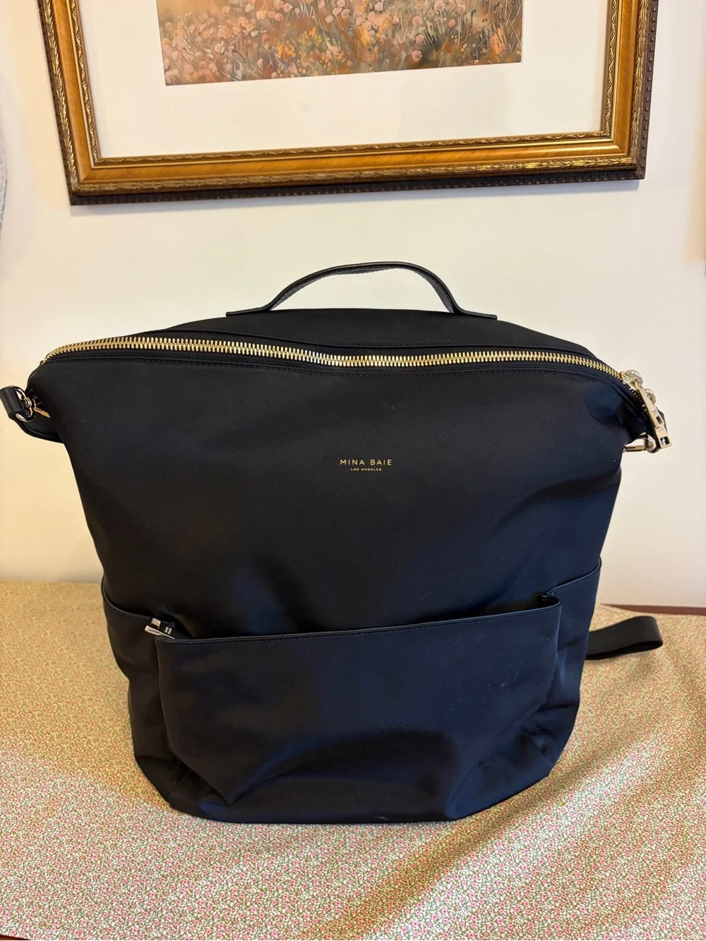 Mina Baie Stevie Diaper Bag Black